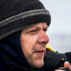 Close-up of Mike wearing warm gear